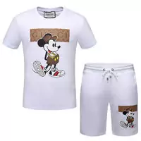 gucci short tracksuit set chandal ete mickey mouse white
